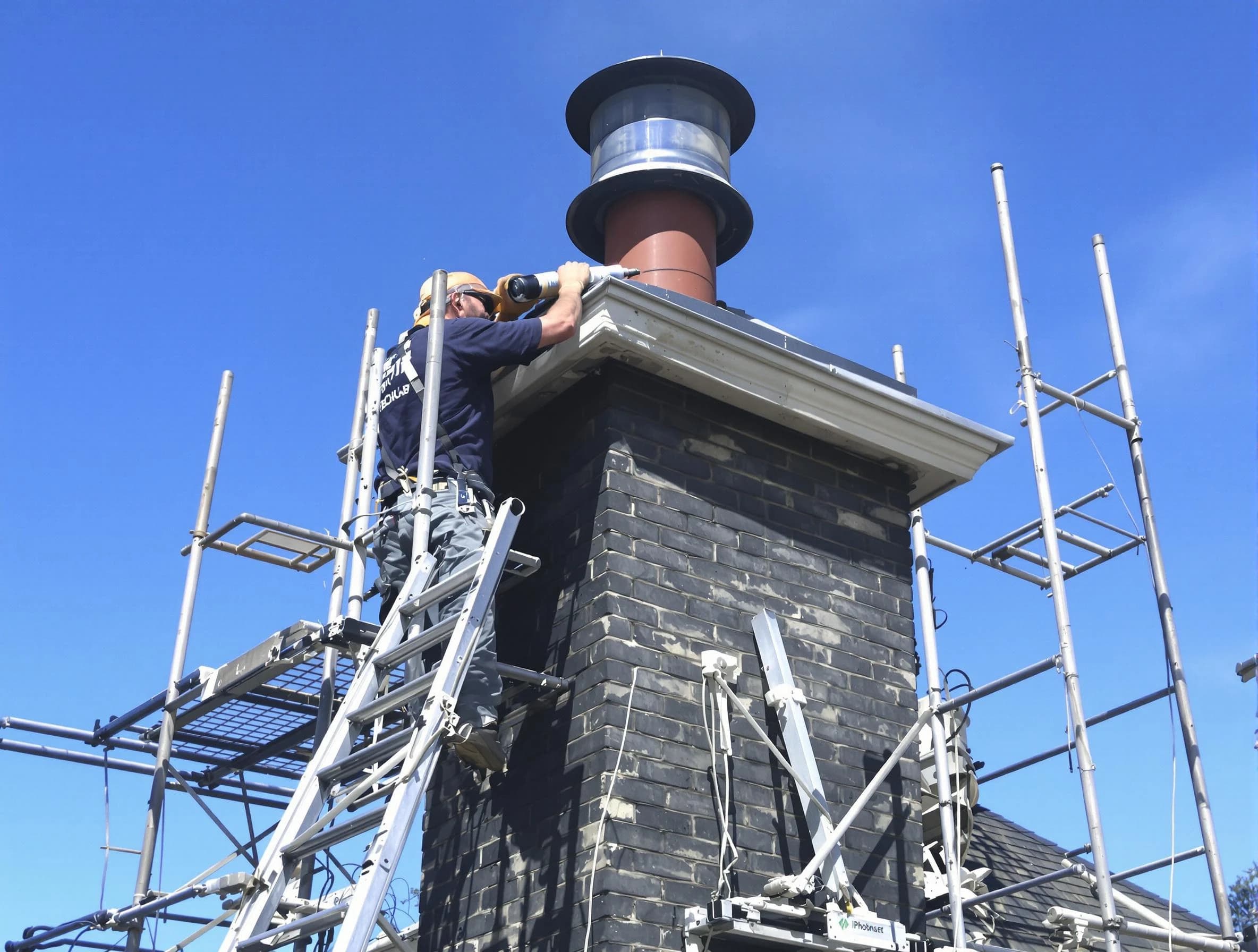 Sturdy chimney crown finished by Riverdale Chimney Sweep in Riverdale, GA