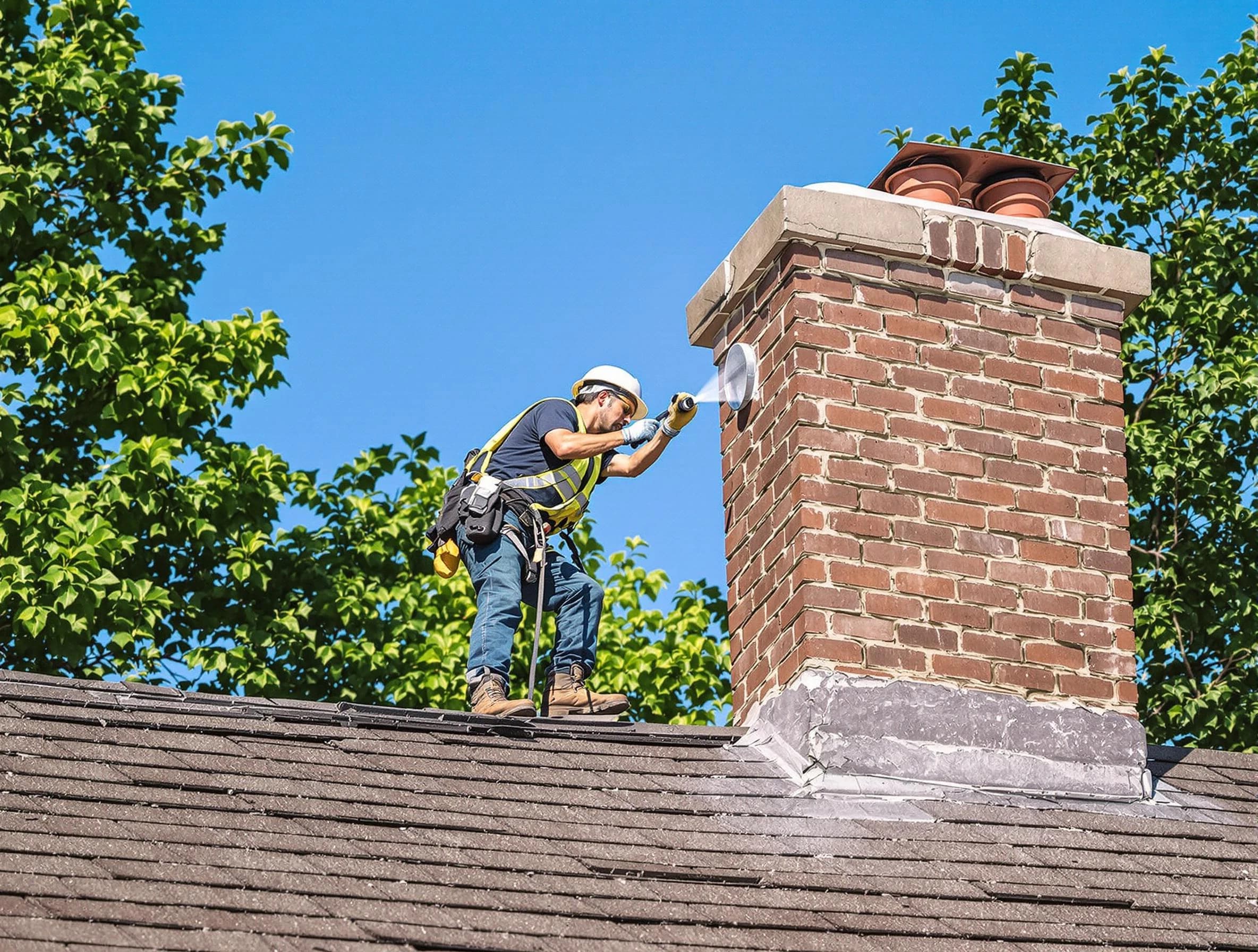 Riverdale Chimney Sweep performing an inspection with advanced tools in Riverdale, GA
