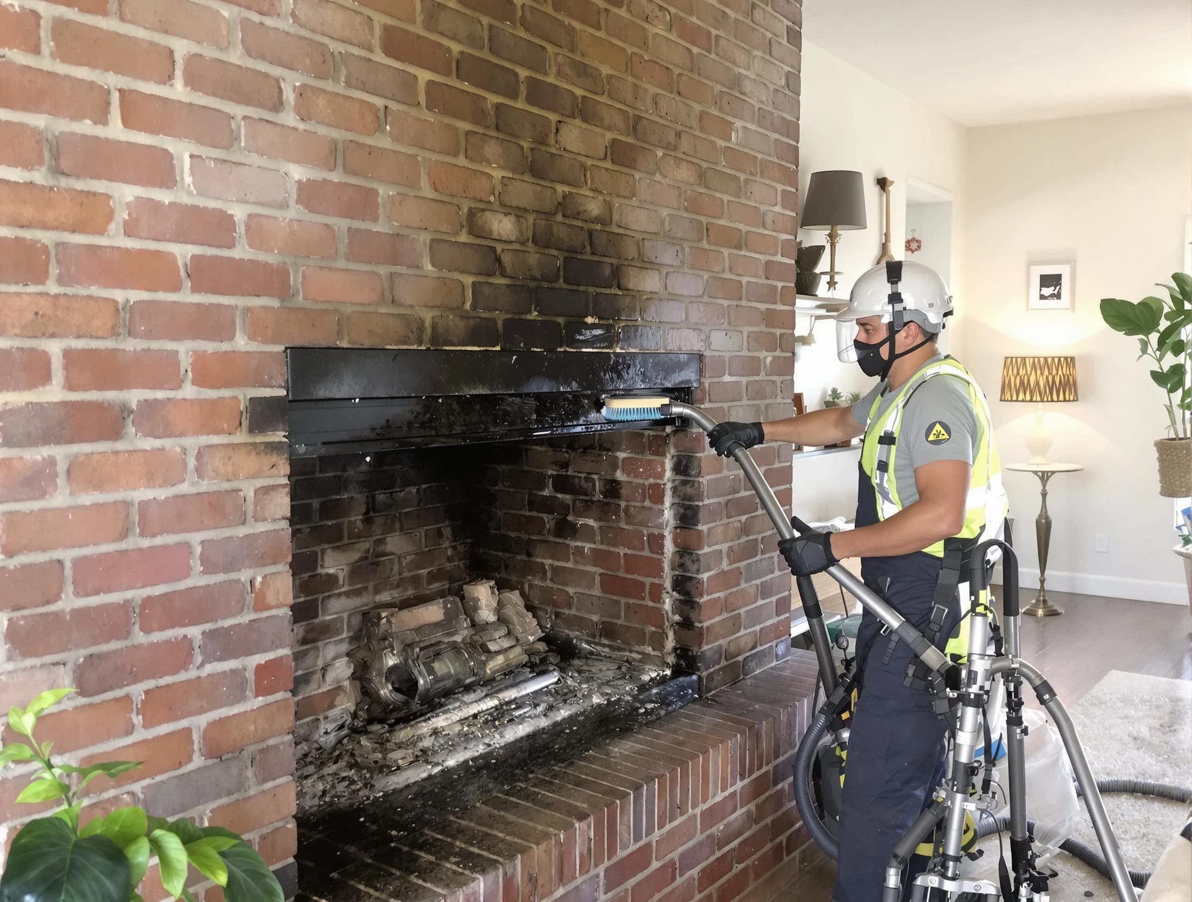 Riverdale Chimney Sweep providing fireplace cleaning services in Riverdale, GA