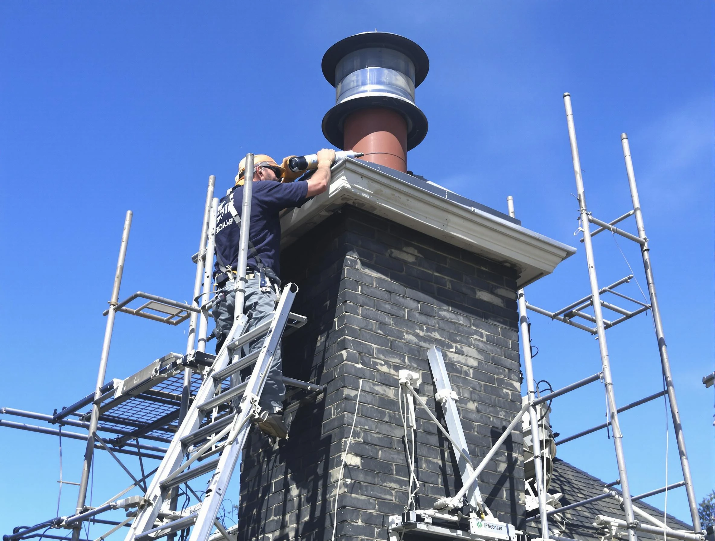 Sturdy chimney crown finished by Riverdale Chimney Sweep in Riverdale, GA
