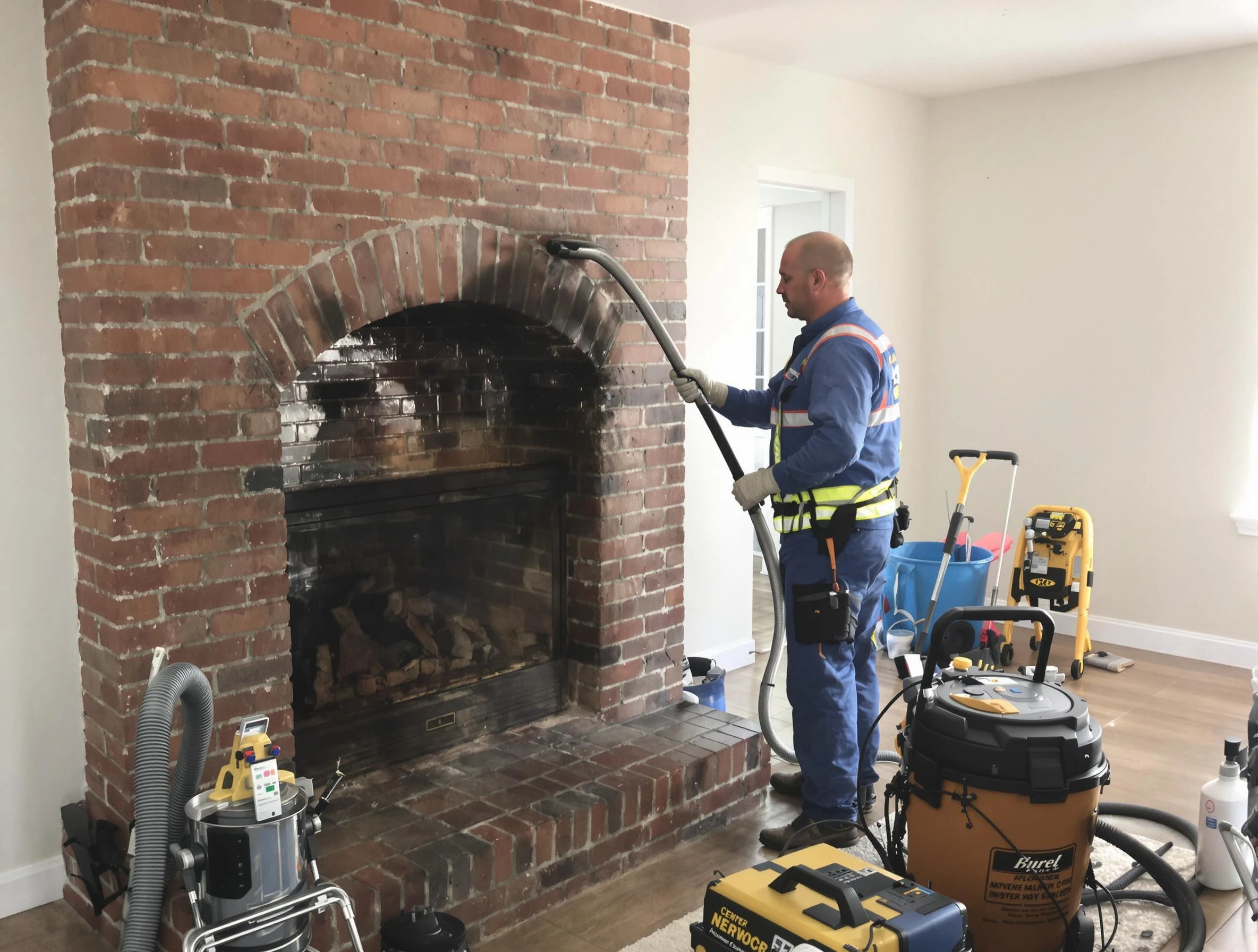 Riverdale Chimney Sweep expert performing detailed chimney sweep in Riverdale, GA