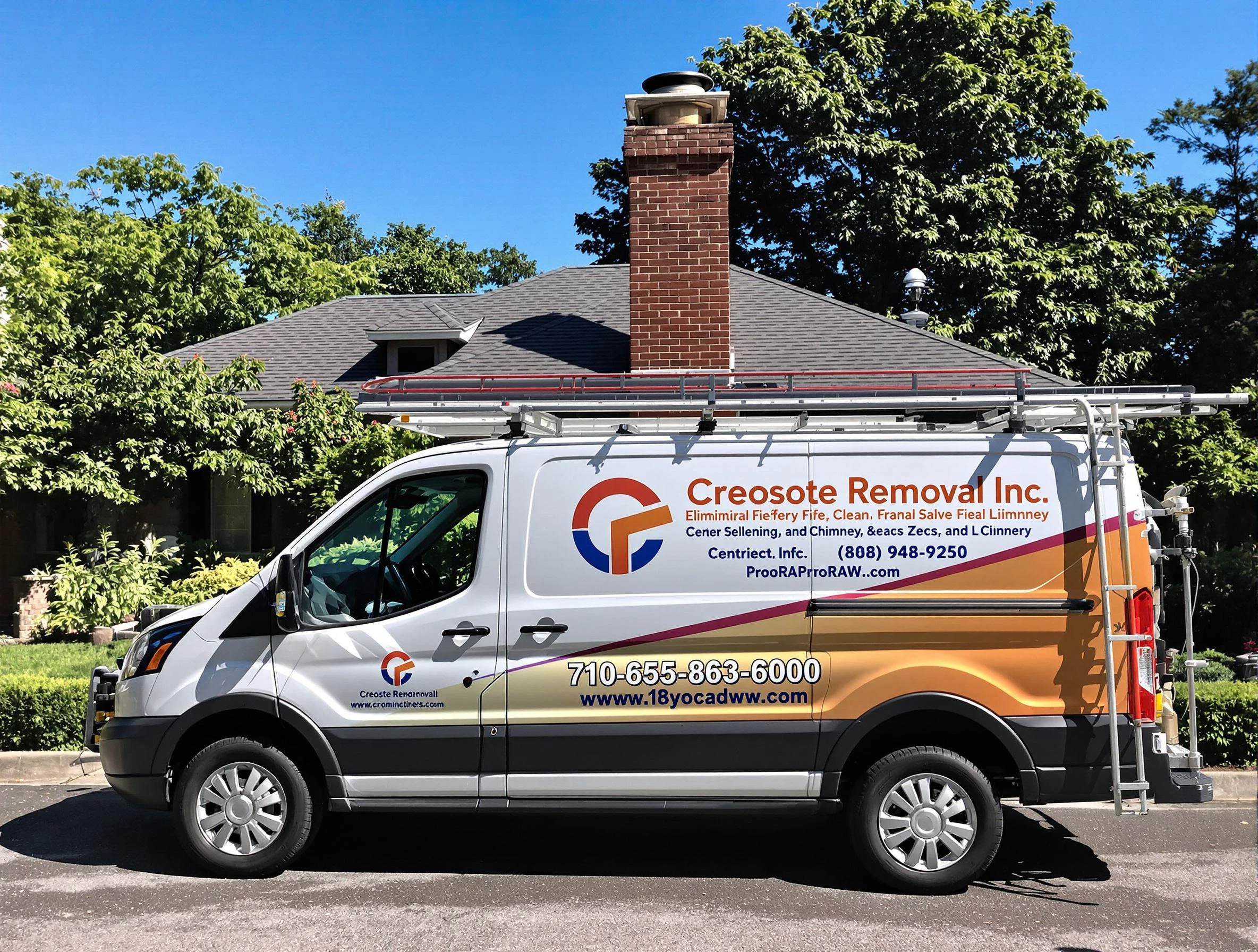 Riverdale Chimney Sweep technician removing creosote safely in Riverdale, GA